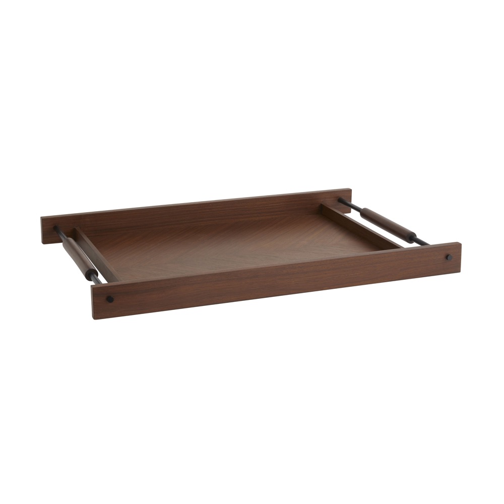 large walnut tray sq | interior design accessories accents | Charleston Interior Designer