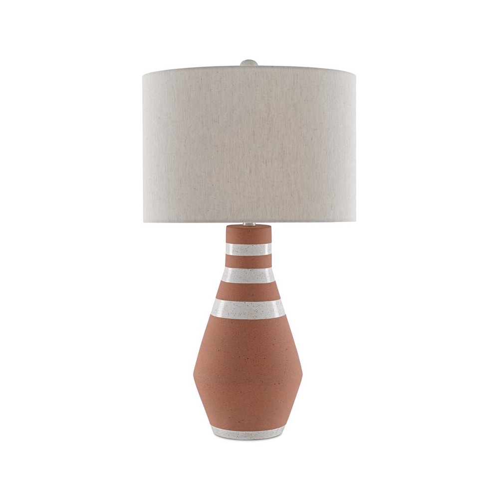 sporty spice terracotta lamp, off | interior design lighting | Charleston Interior Designer