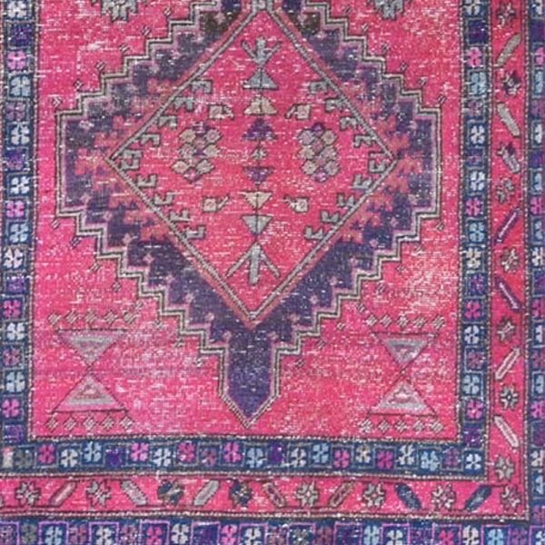 Vintage Persian - Pink 3.5x9.6 corner | interior design rugs | Charleston Interior Designer