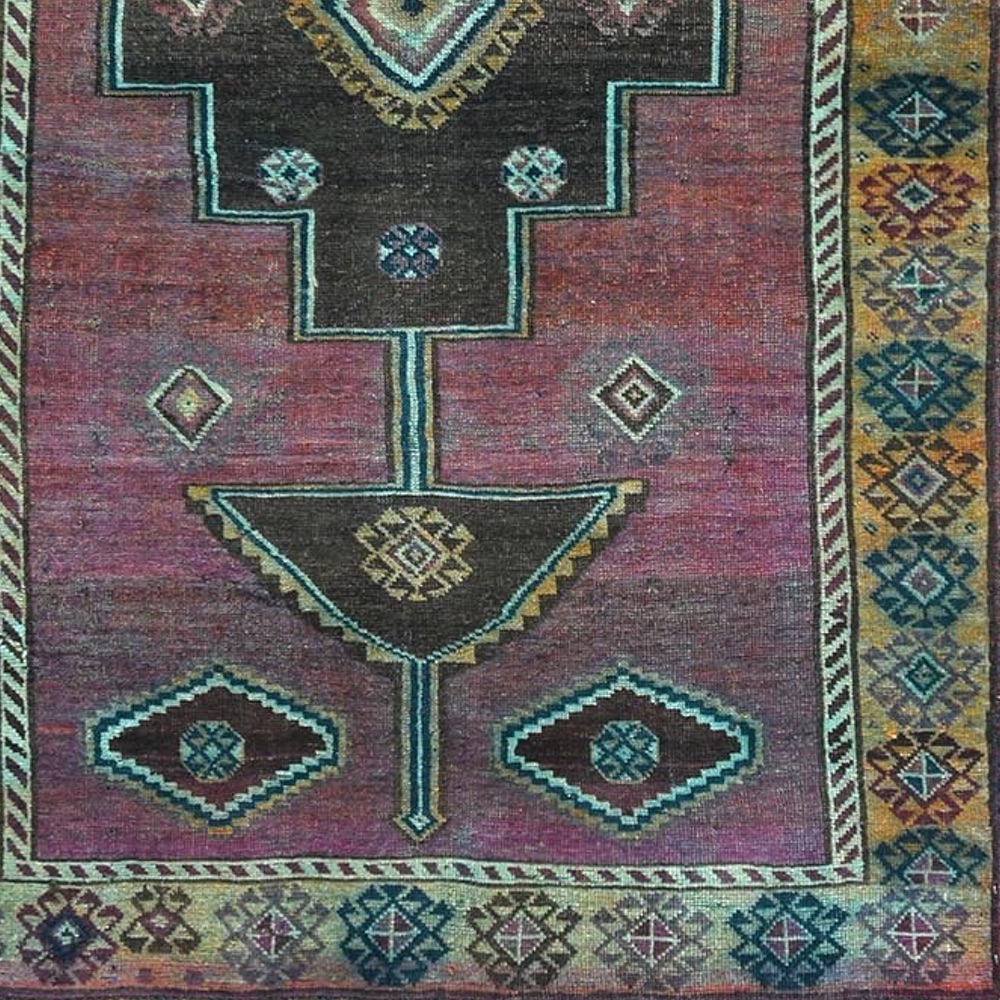 Vintage Persian - Pink 4.9x8.6 corner | interior design rugs | Charleston Interior Designer