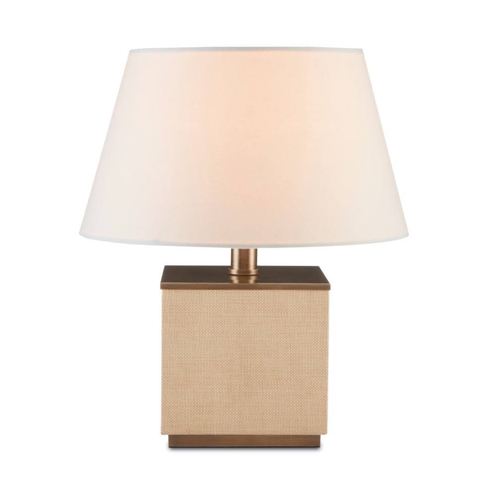 raffia wrapped mini lamp| interior design lighting | Charleston Interior Designer